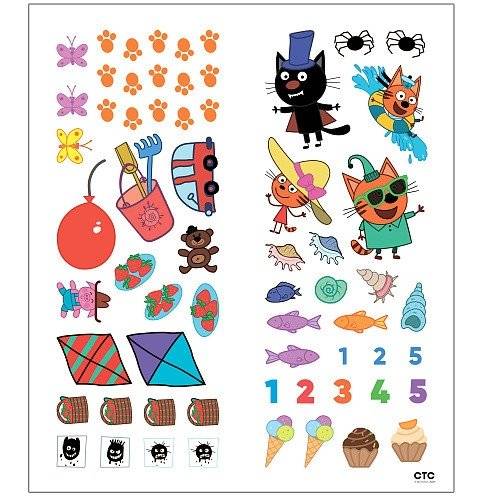 Три кота. Счет. Книжка с наклейками фото книги 4