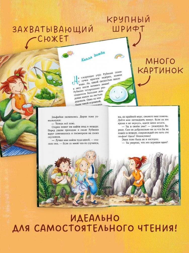 Рубиния Чудесное Сердце, смелая девочка из рода лесных эльфов. Загадочное исчезновение реки фото книги 3
