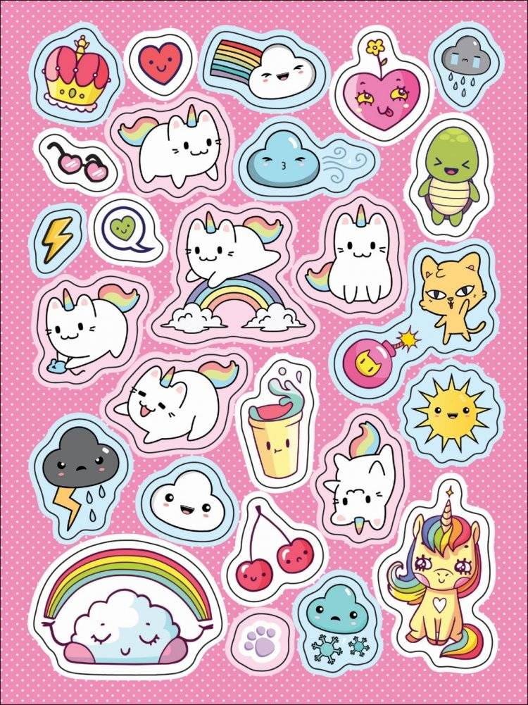 100 лучших стикеров. Самые кавайные фото книги 2