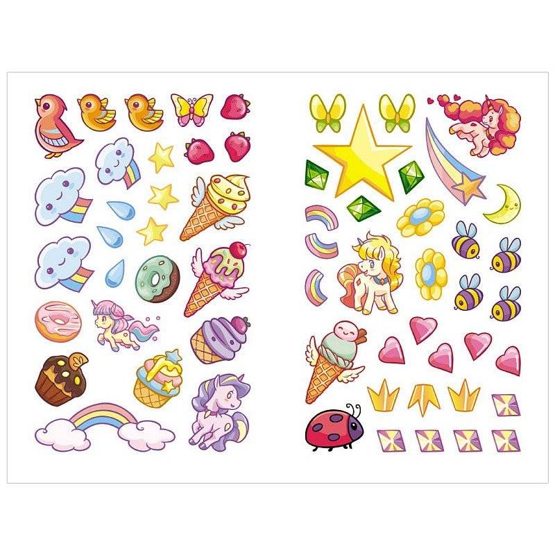 Раскраска с наклейками "Вдоль по радуге" фото книги 2