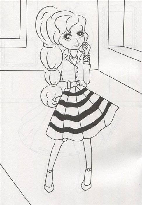 Милые принцессы. Раскраска фото книги 3