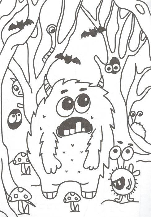 Раскраска. Монстрики фото книги 2