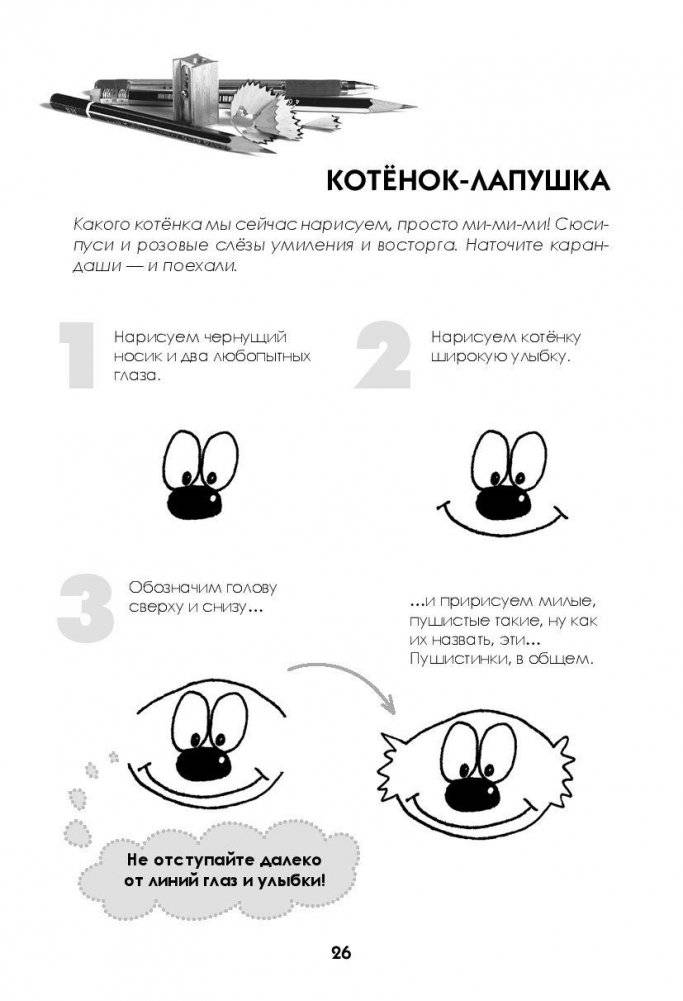 Как нарисовать котиков - веселых обормотиков за 30 секунд фото книги 3