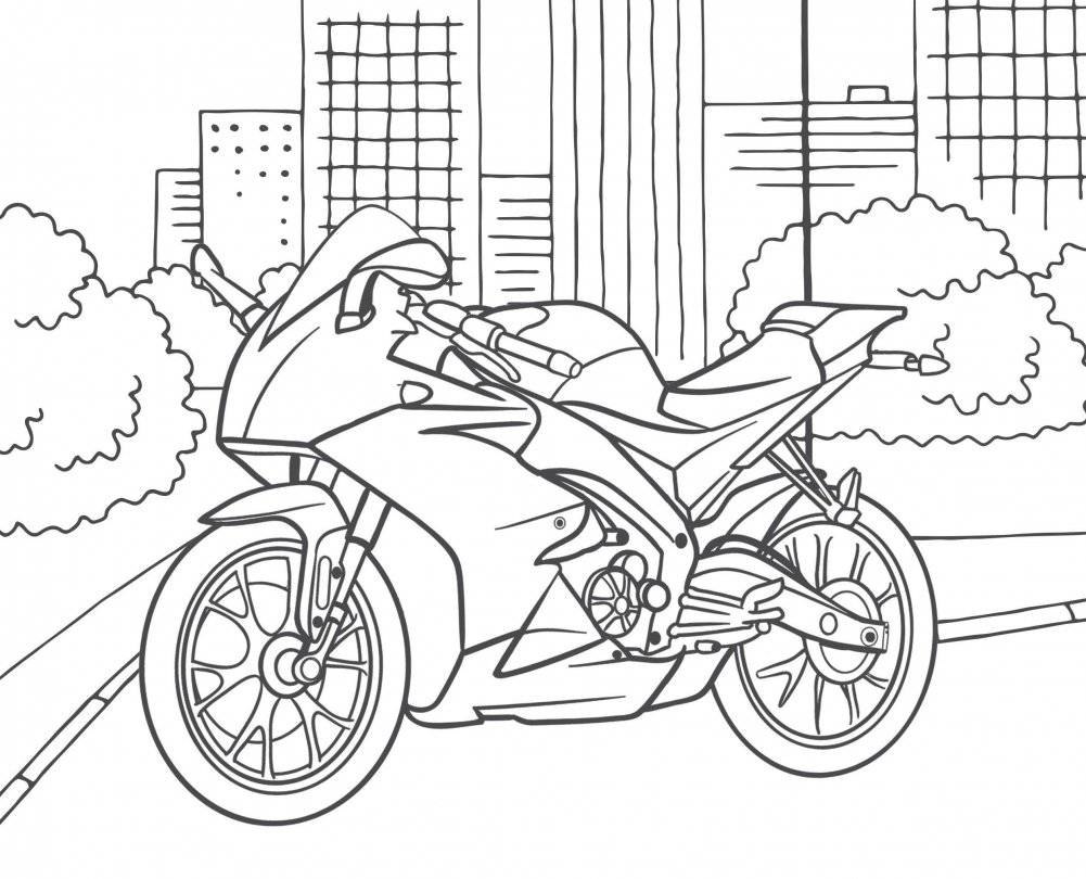 Лучшие раскраски для мальчиков. Мотоциклы фото книги 9