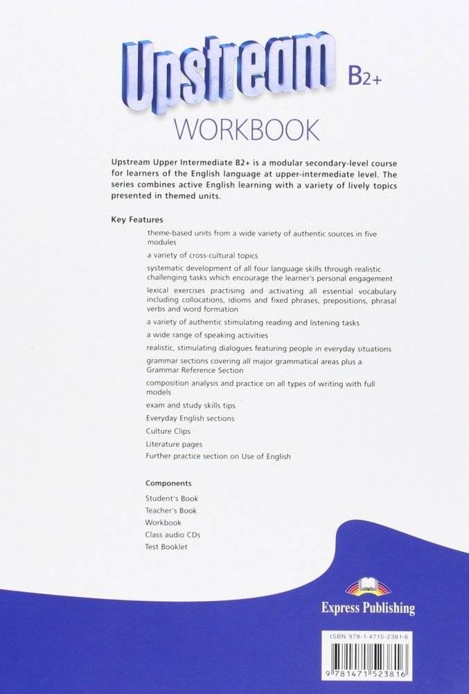 Upstream Upper-Intermed B2+. Workbook Students фото книги 2
