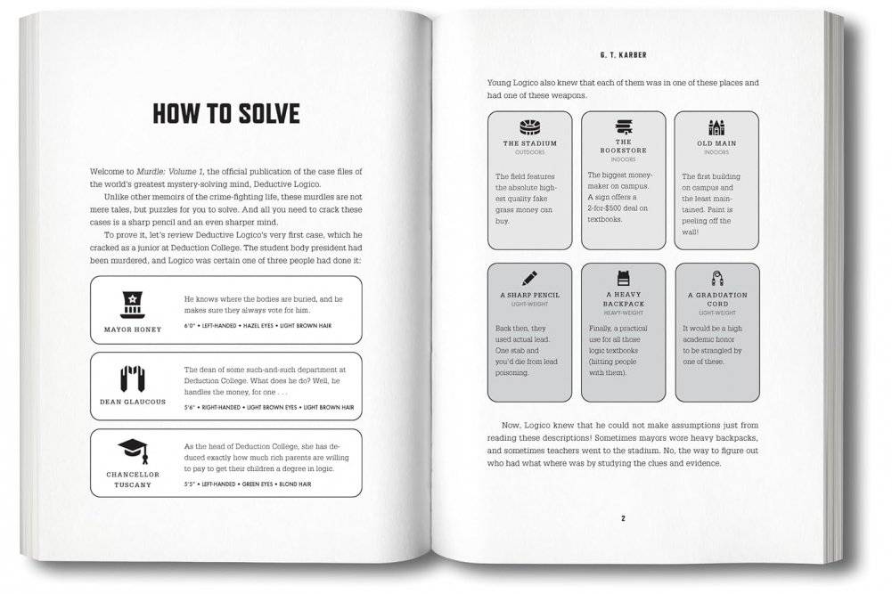 Murdle: Volume 1: 100 Elementary to Impossible Mysteries to Solve Using Logic, Skill, and the Power of Deduction фото книги 3