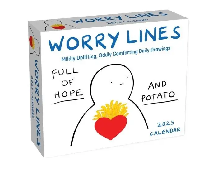 Worry lines 2025 day-to-day calendar фото книги