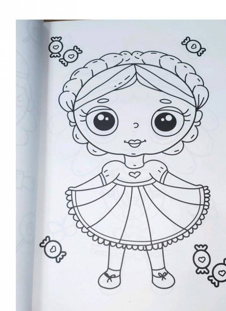 Макси-раскраска. Для девочек фото книги 4