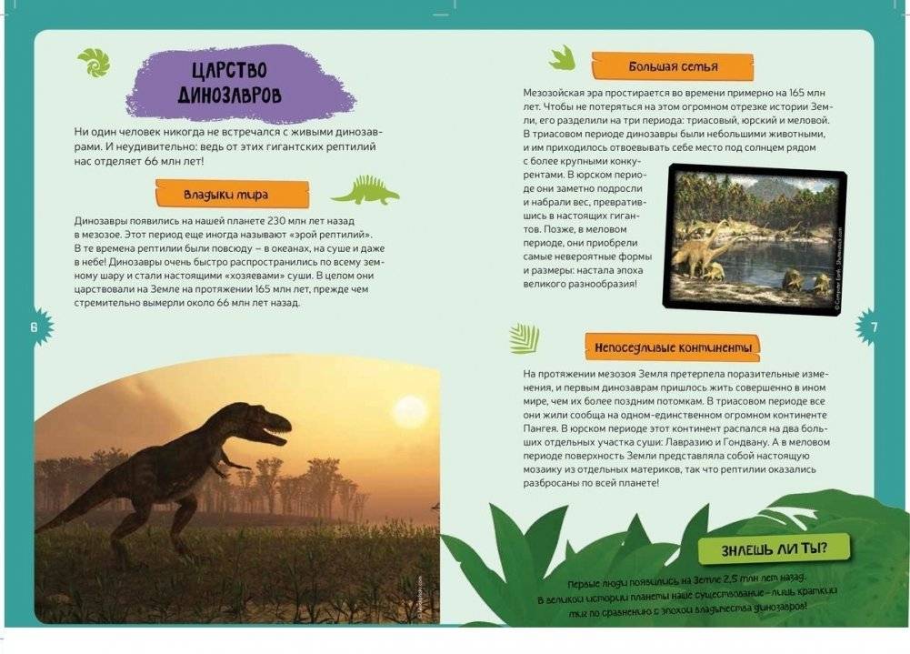 Динозавры. Интерактивная детская энциклопедия с магнитами фото книги 3