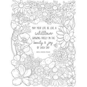 Creative Haven Wildflowers Coloring Book фото книги 4