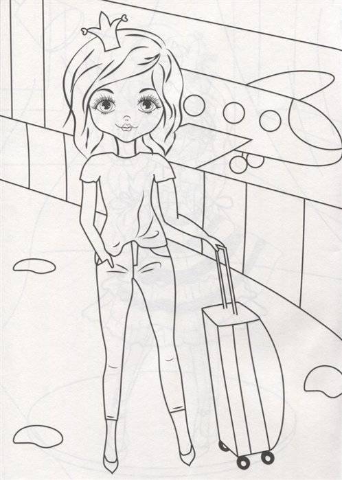 Милые принцессы. Раскраска фото книги 5