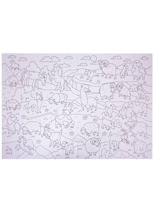 Раскраска-виммельбух. Домашние животные фото книги 3