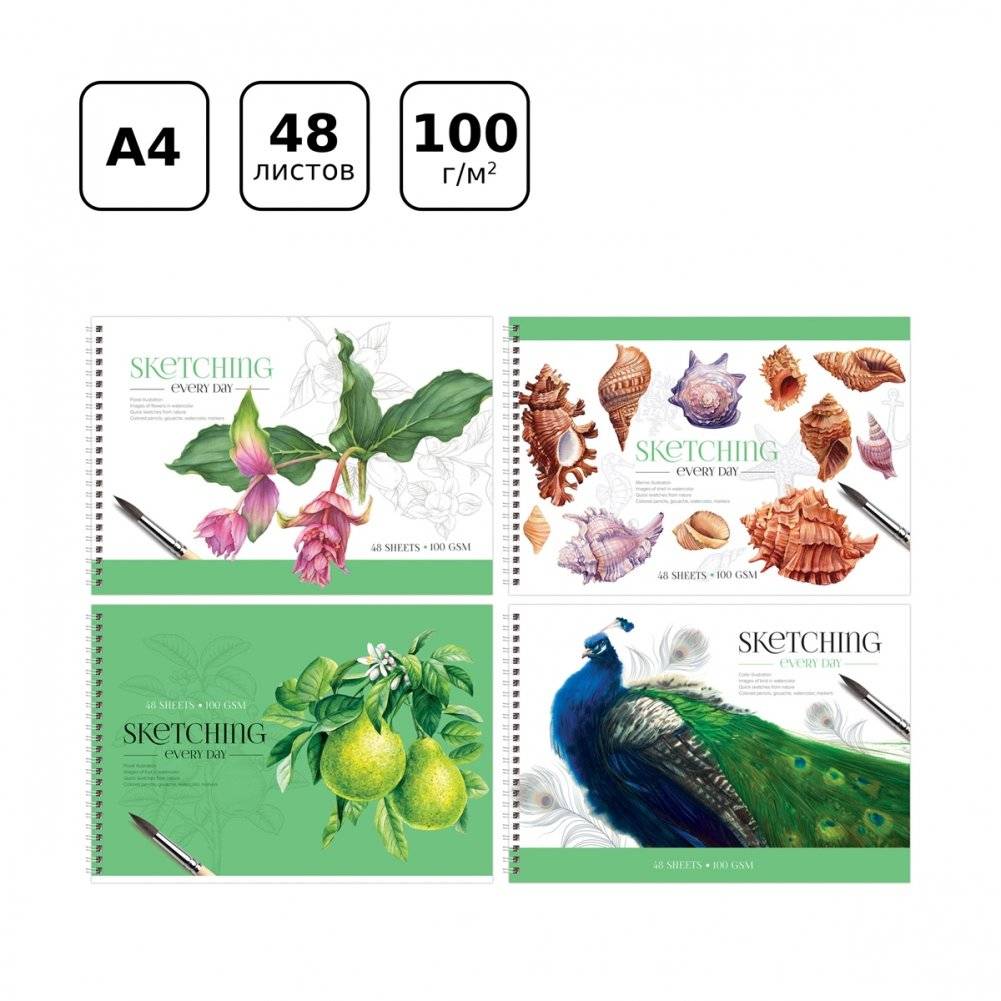 Альбом для рисования 48 л., А4, на гребне BG "Stay magical", эконом. Арт. АР4гр48 11848 фото книги 2