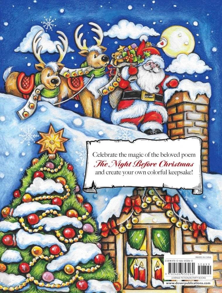 The Night Before Christmas Coloring Book фото книги 2