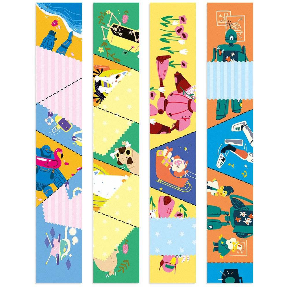 Дорожные сгибалки "Роботы", 8-9 лет фото книги 2