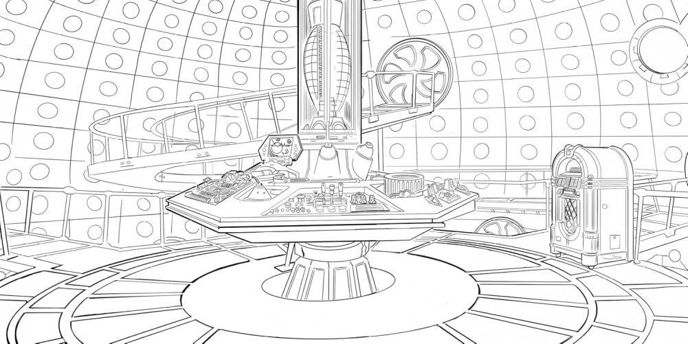 The Official Doctor Who Colouring Book фото книги 4
