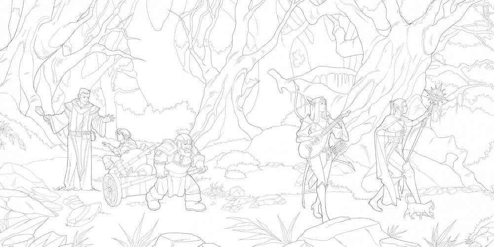 The Dungeons & Dragons Coloring Book фото книги 4
