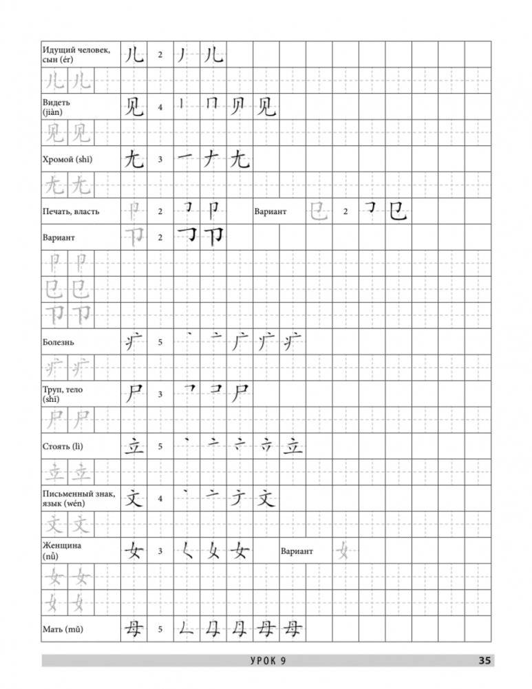 Китайский язык. Обучающие прописи фото книги 5