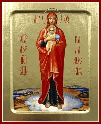 Икона Пресвятой Богородицы Валаамская на дереве фото книги