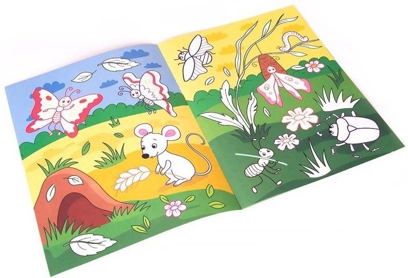 Первые букашки. Раскраска для самых маленьких фото книги 2