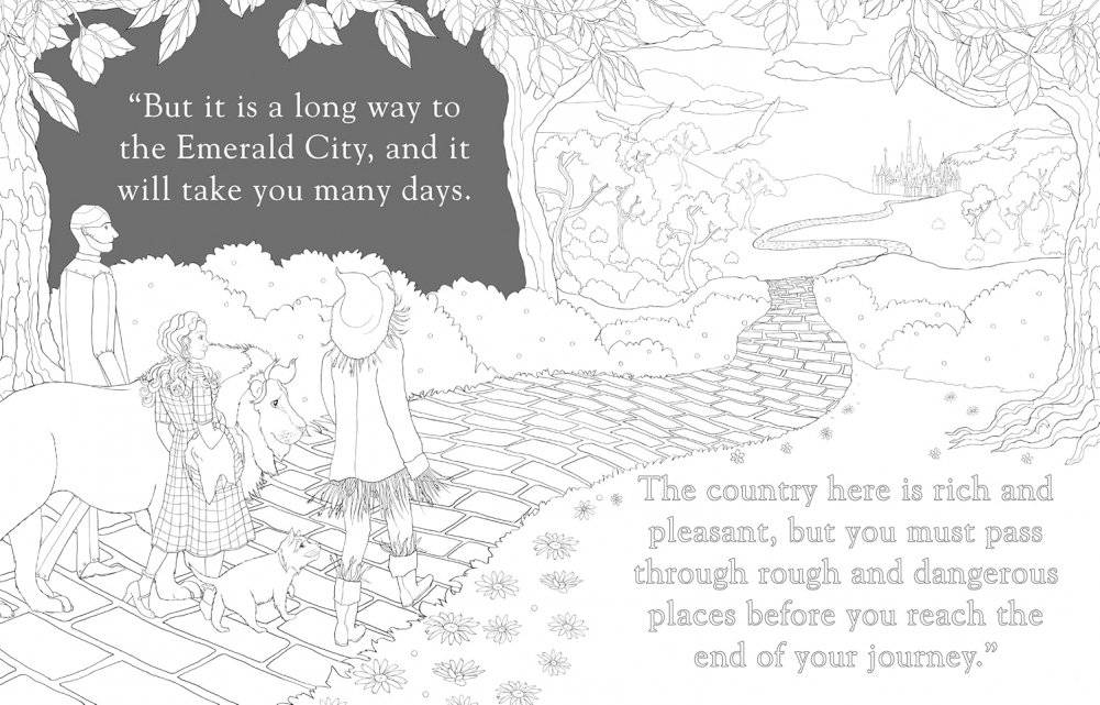 Wonderful Wizard of ОZ : colouring book фото книги 2