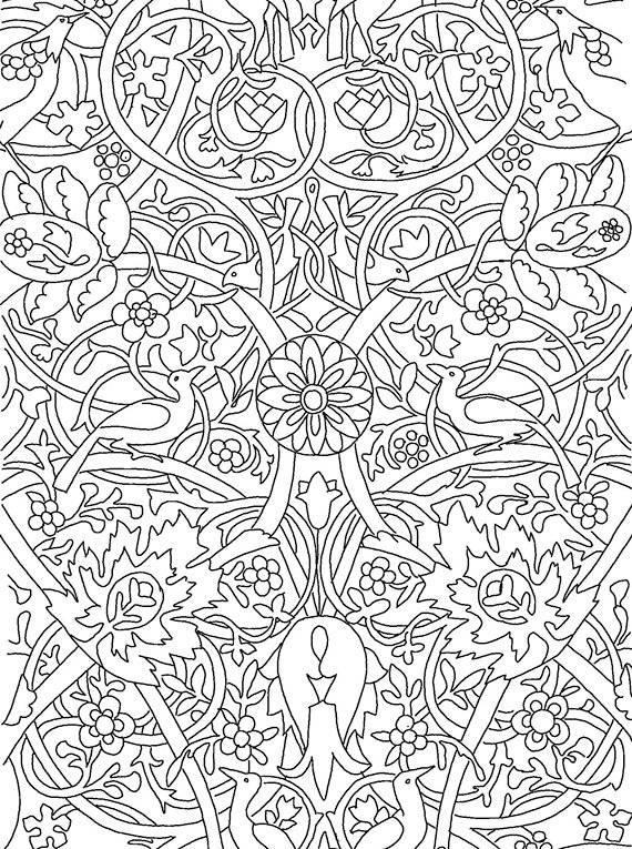 Рисунки и узоры в стиле ар-нуво. Раскрашивай и отдыхай фото книги 2