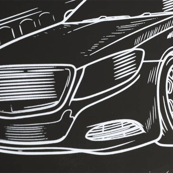 Гравюра, 18х24 см, машина, золотая фото книги 3