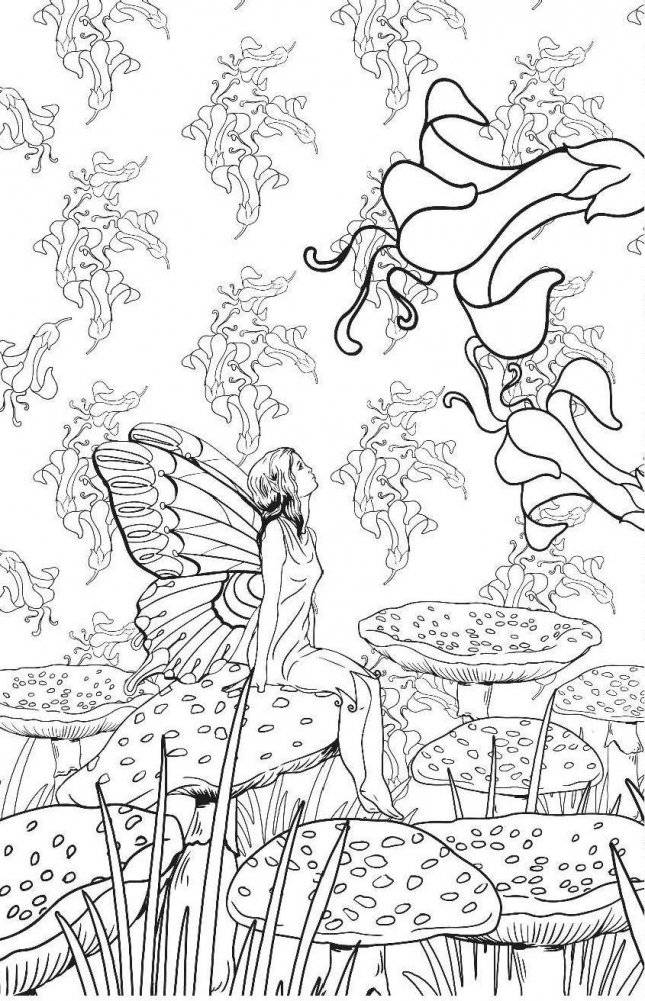 Загадочный лес. Мини-раскраска-антистресс для творчества и вдохновения фото книги 6