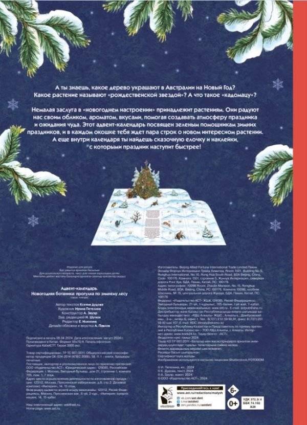 Адвент-календарь. Новогодняя ботаника: прогулка по зимнему лесу фото книги 2