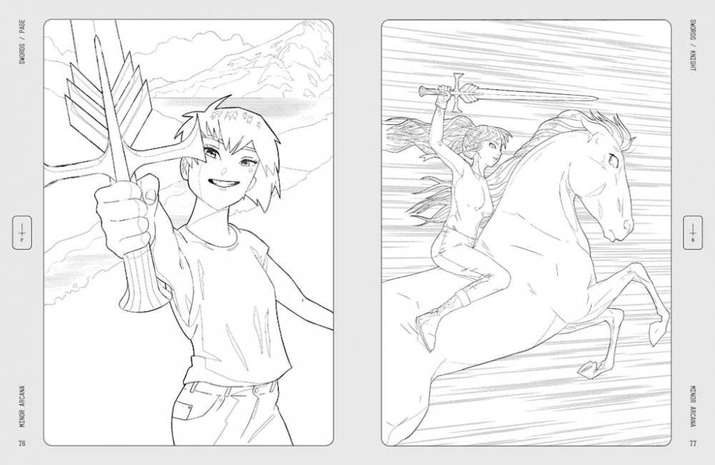 Manga Tarot: a Colouring Book фото книги 3