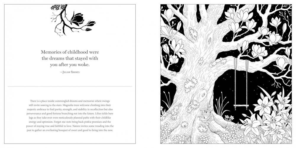 Floriographic: Secret Garden coloring book фото книги 2