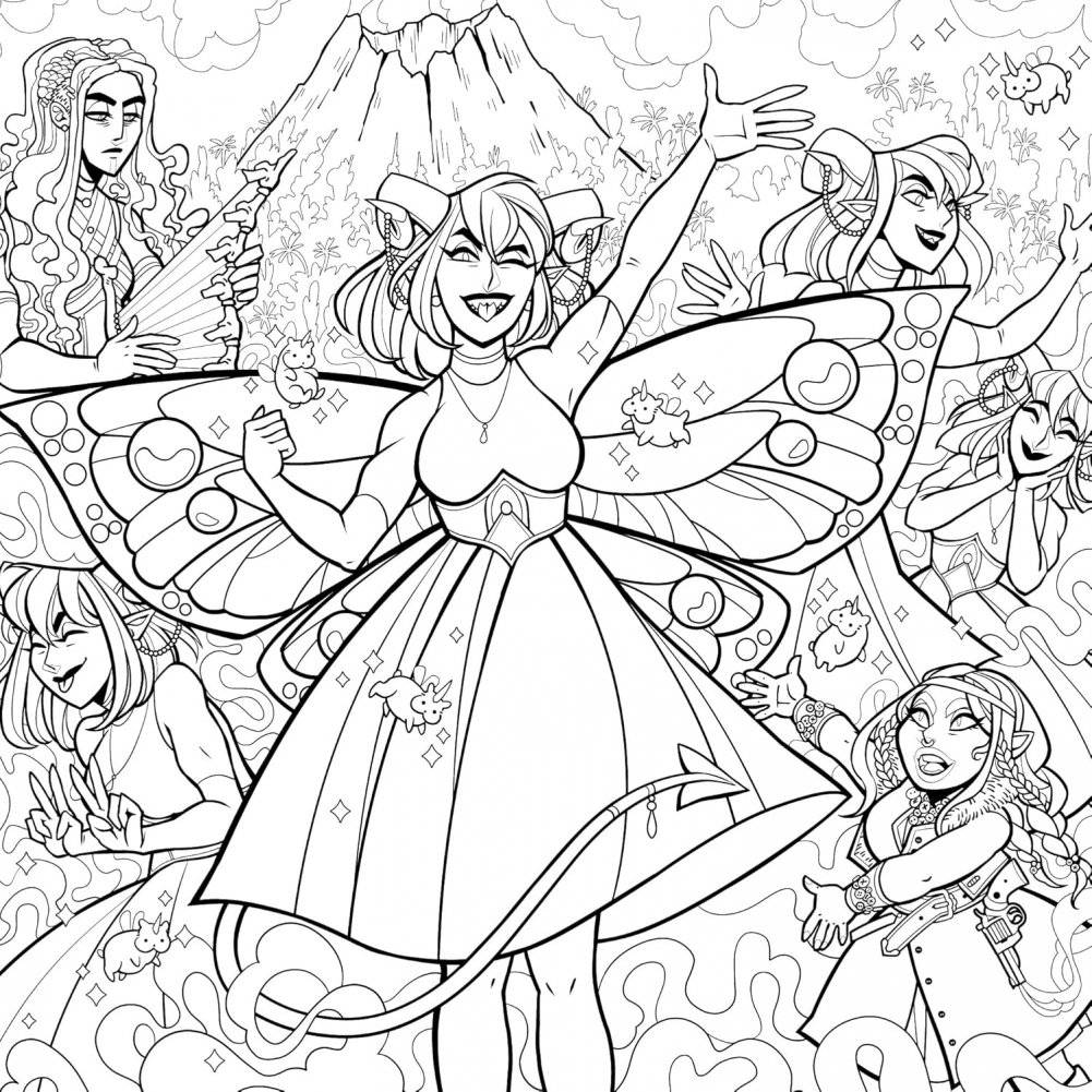Critical Role: The Mighty Nein Coloring Book фото книги 5