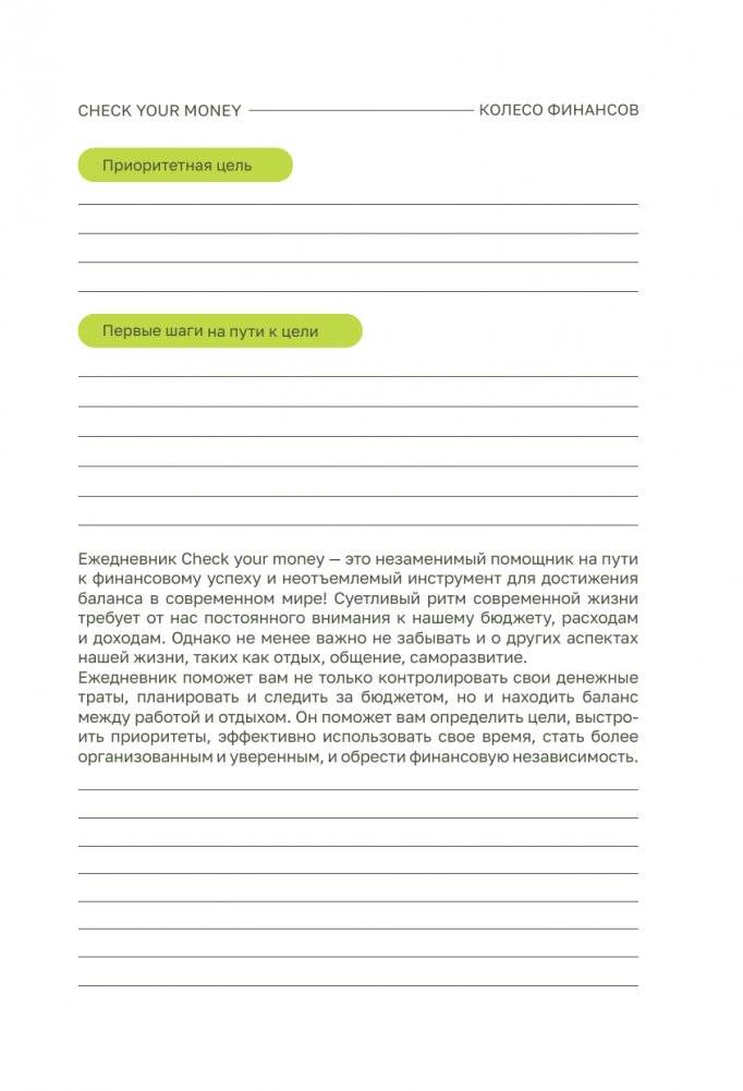 Check your money. Ежедневник финансовой грамотности фото книги 5