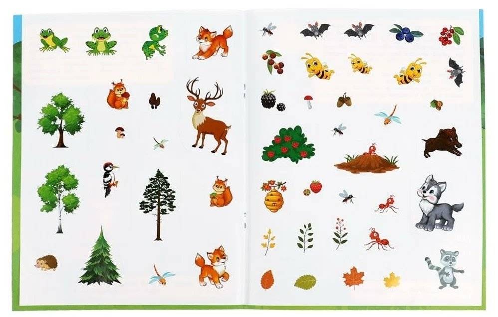 В лесу. Развивающие задания фото книги 3