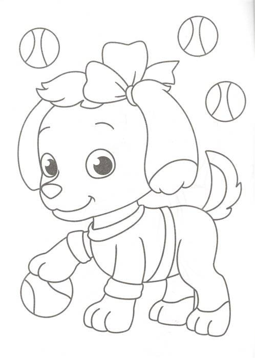 Раскраска. Забавные щенки фото книги 2