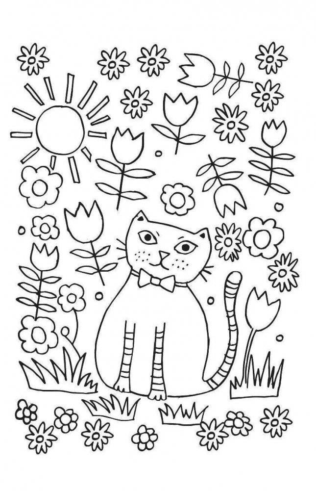 Кототерапия. Мини-раскраска-антистресс для творчества и вдохновения фото книги 9