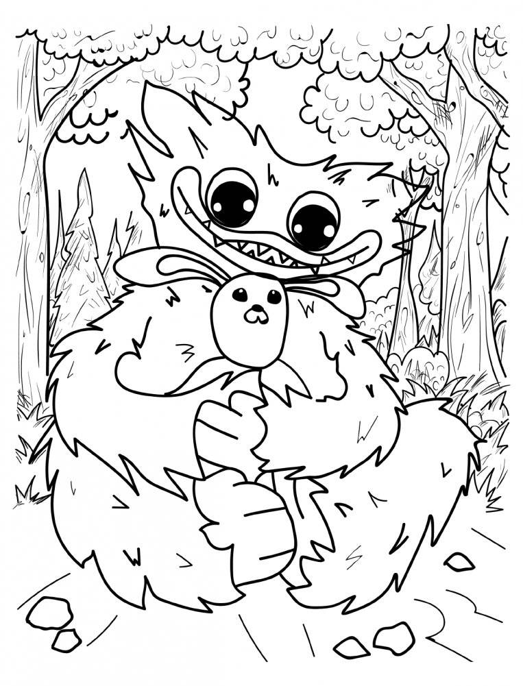 Раскраска Хаги Ваги (голубая) фото книги 3