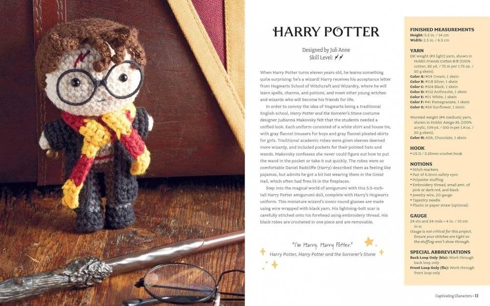 Harry Potter: Official Book of Crochet Amigurumi фото книги 3