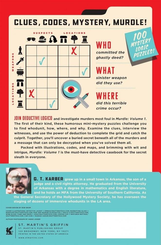 Murdle: Volume 1: 100 Elementary to Impossible Mysteries to Solve Using Logic, Skill, and the Power of Deduction фото книги 2
