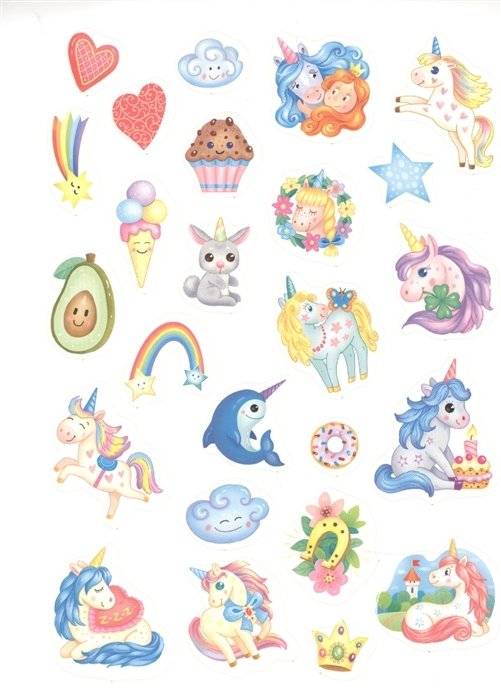100 наклеек. Единорожки фото книги 2