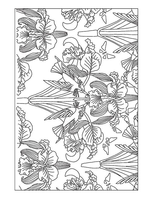 Рисунки и узоры в стиле ар-нуво. Раскрашивай и отдыхай фото книги 6