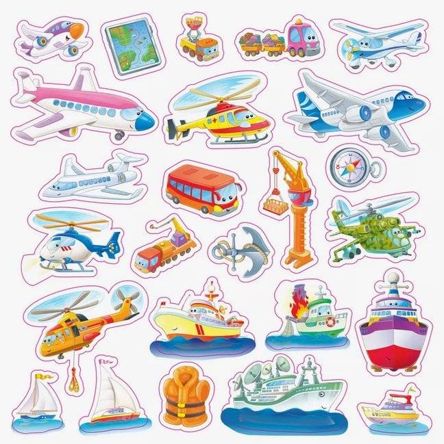 Транспорт. Книга с липучками фото книги 5