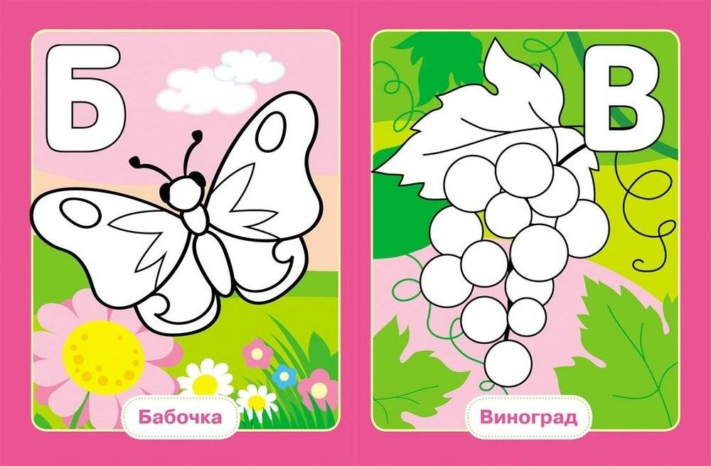 Раскраска. Живая азбука фото книги 2