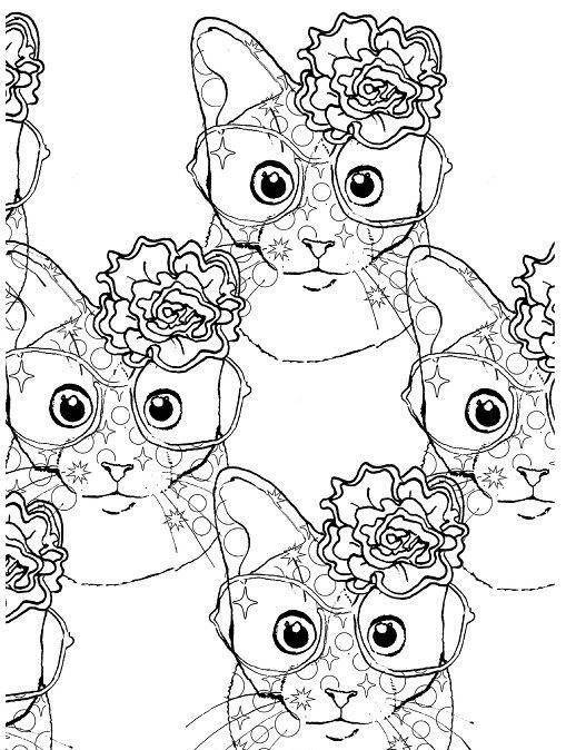 Кототерапия. Раскраска-антистресс для взрослых фото книги 5