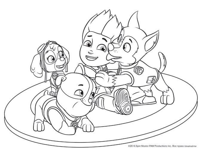 Щенячий патруль. Альбом для рисования с образцами для раскрашивания фото книги 3
