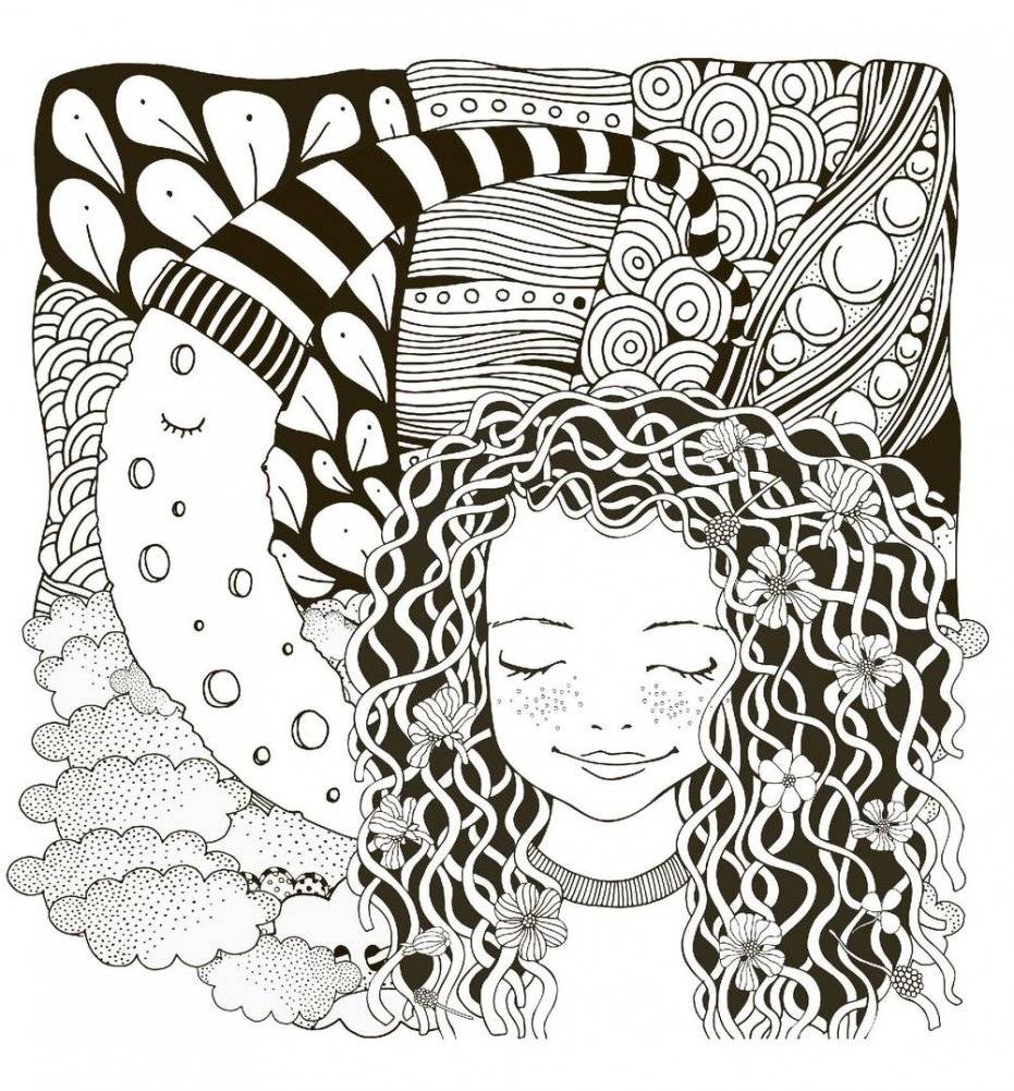 Раскраска-антистресс. Волшебные сны фото книги 2