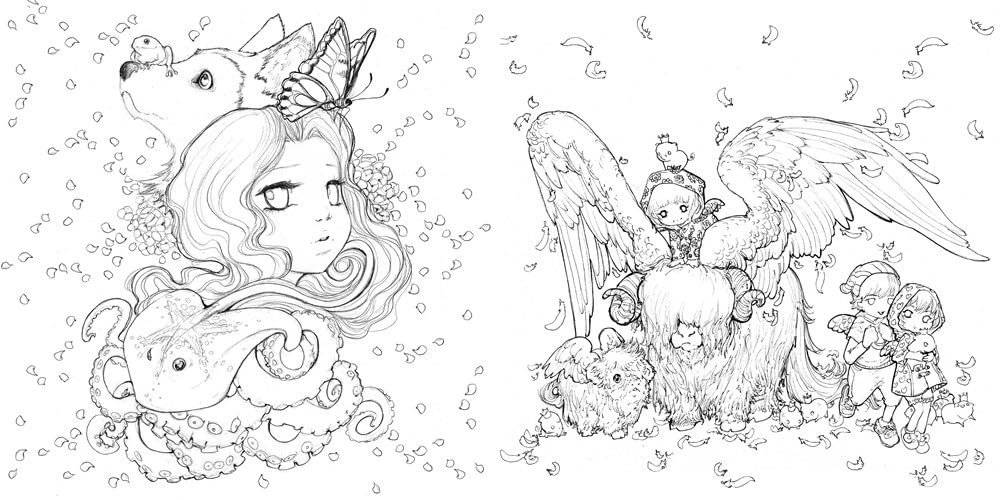 Best Of Pop Manga Coloring Book фото книги 4