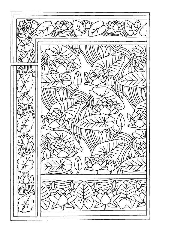 Рисунки и узоры в стиле ар-нуво. Раскрашивай и отдыхай фото книги 5