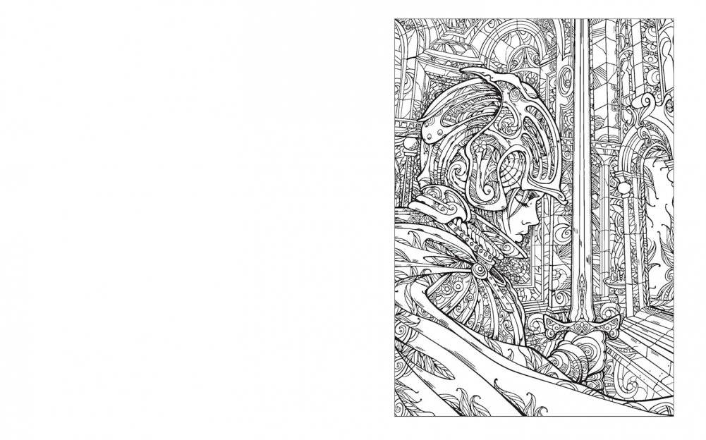 Fantasy Colouring Book фото книги 5