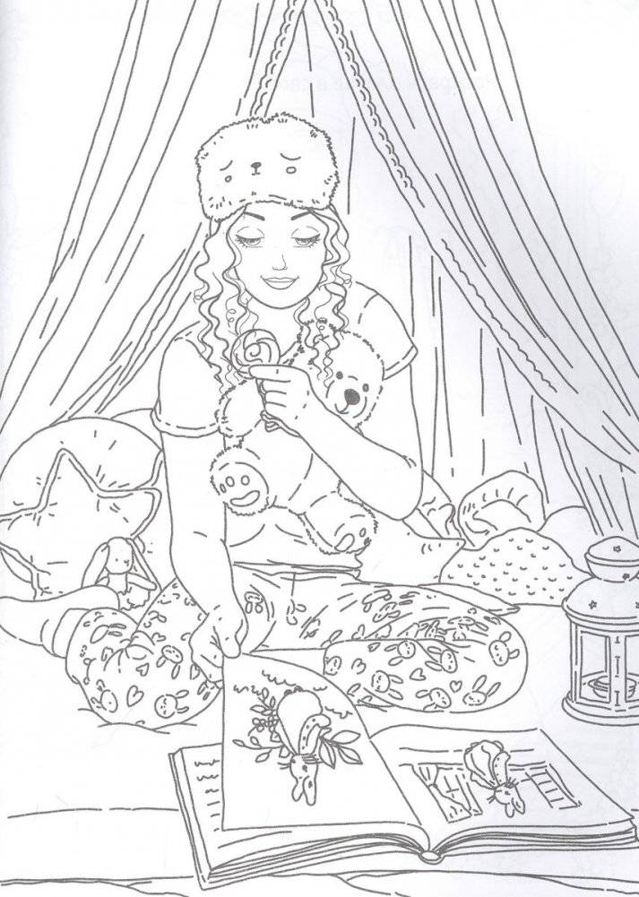 Раскраска для девочек. 100% стильная фото книги 2